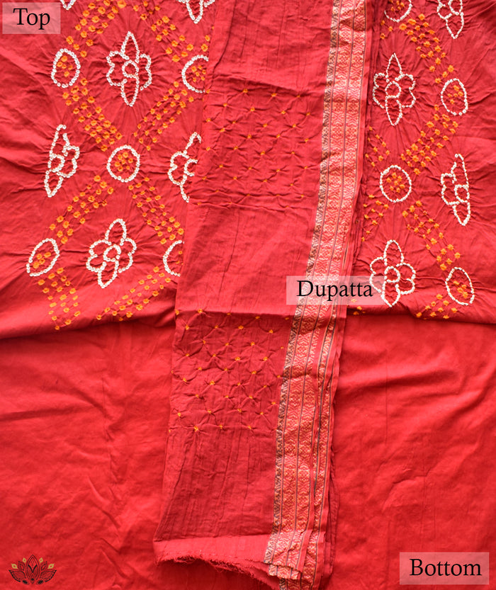 BANDHANI COTTON SUIT PIECE