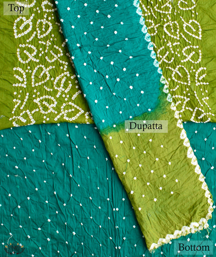 BANDHANI COTTON SUIT PIECE