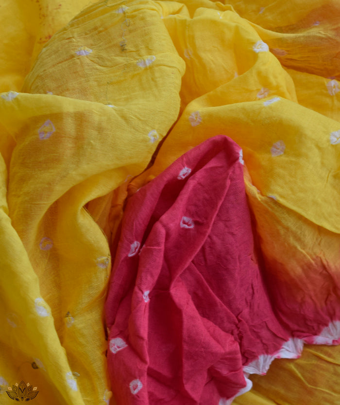 BANDHANI COTTON SUIT PIECE