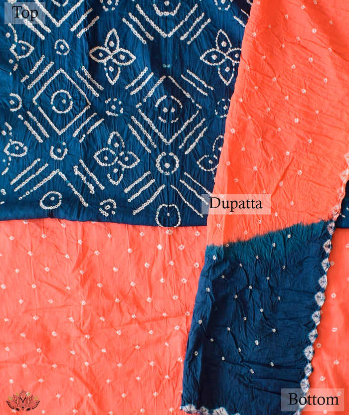 BANDHANI COTTON SUIT PIECE