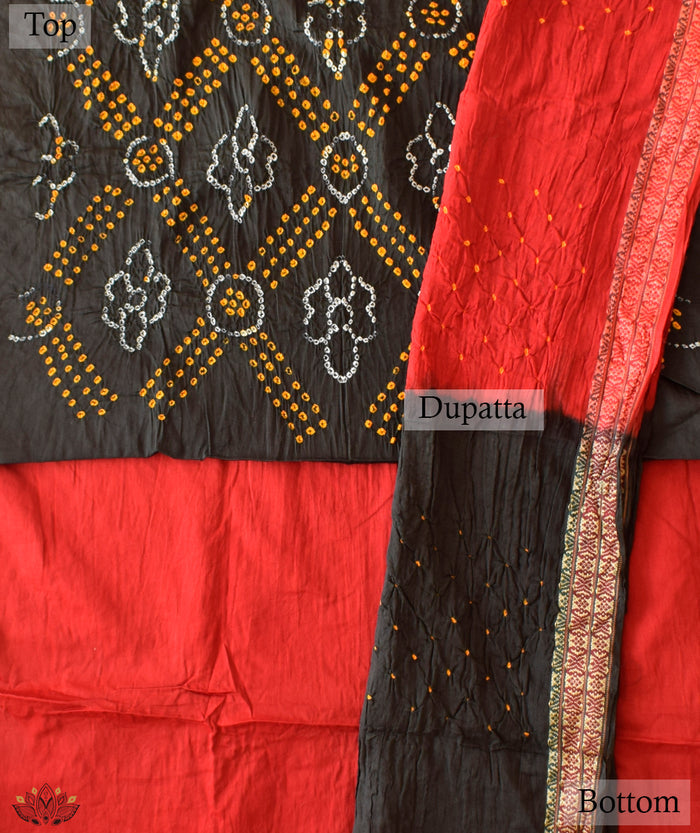 BANDHANI COTTON SUIT PIECE