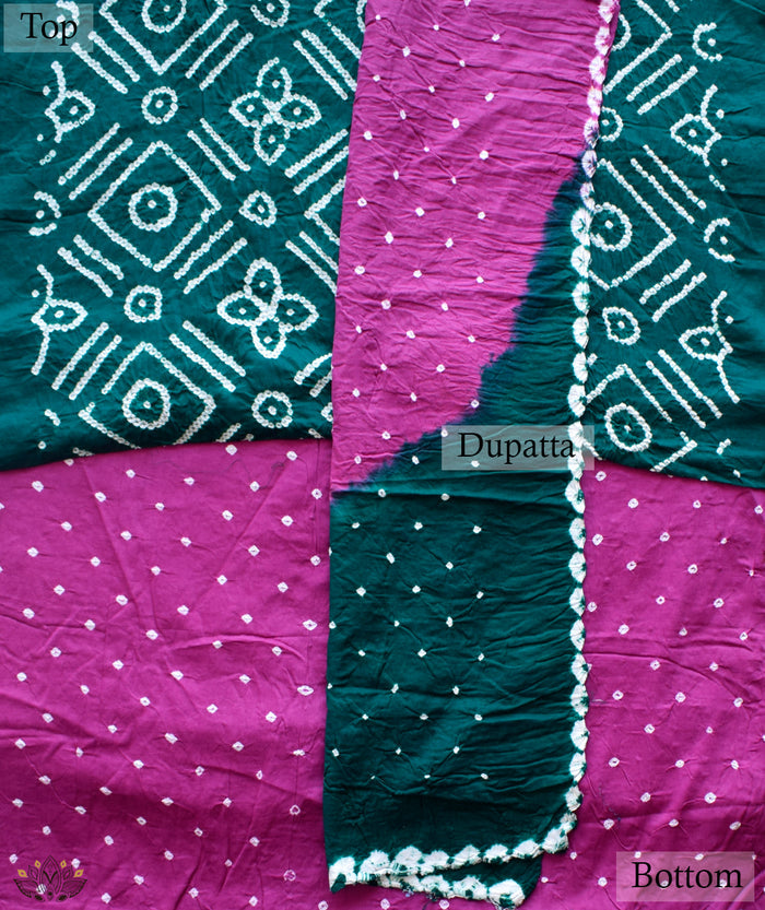 BANDHANI COTTON SUIT PIECE