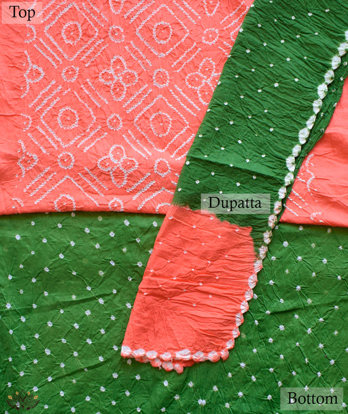 BANDHANI COTTON SUIT PIECE