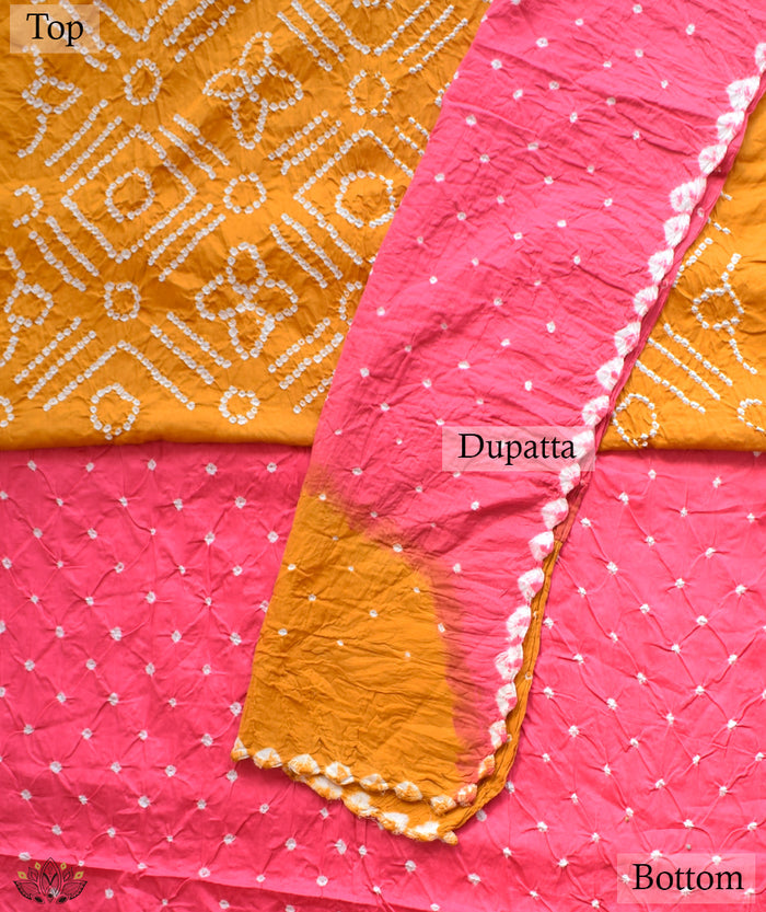 BANDHANI COTTON SUIT PIECE