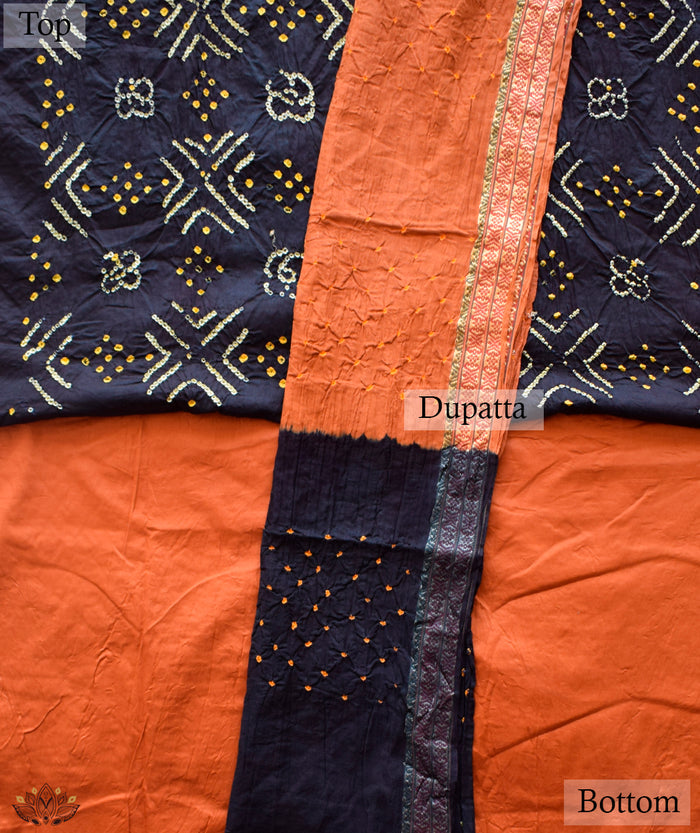 BANDHANI COTTON SUIT PIECE