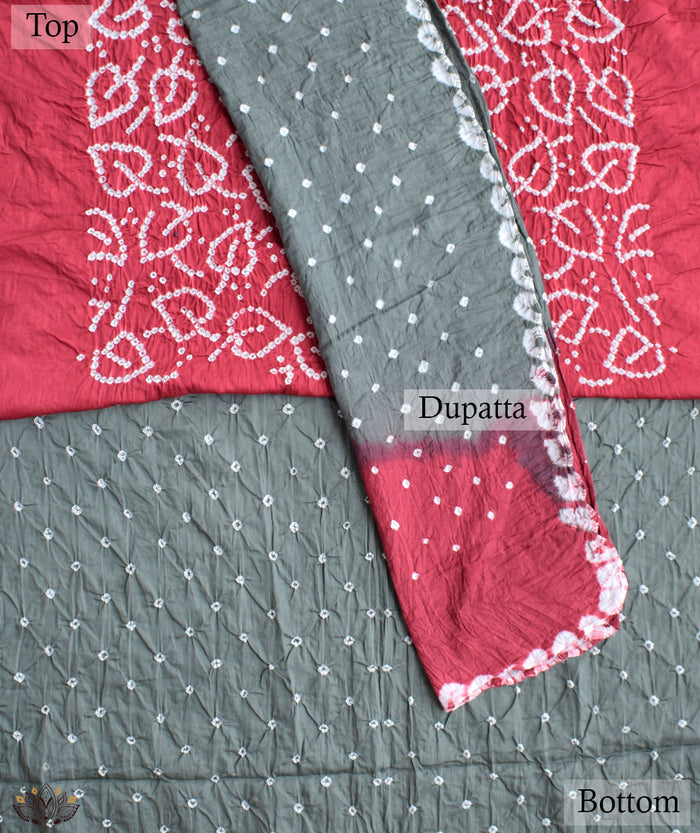 BANDHANI COTTON SUIT PIECE