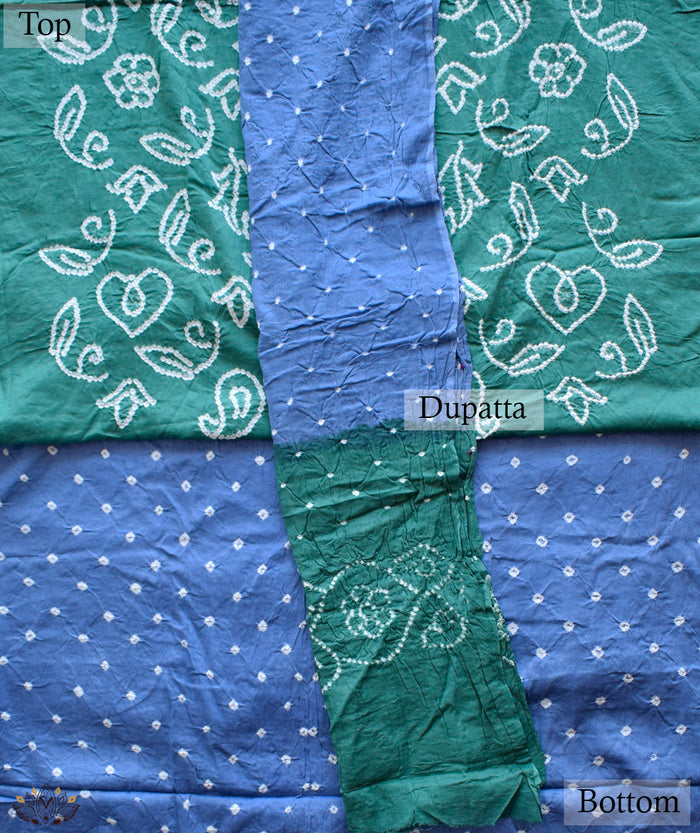BANDHANI COTTON SUIT PIECE