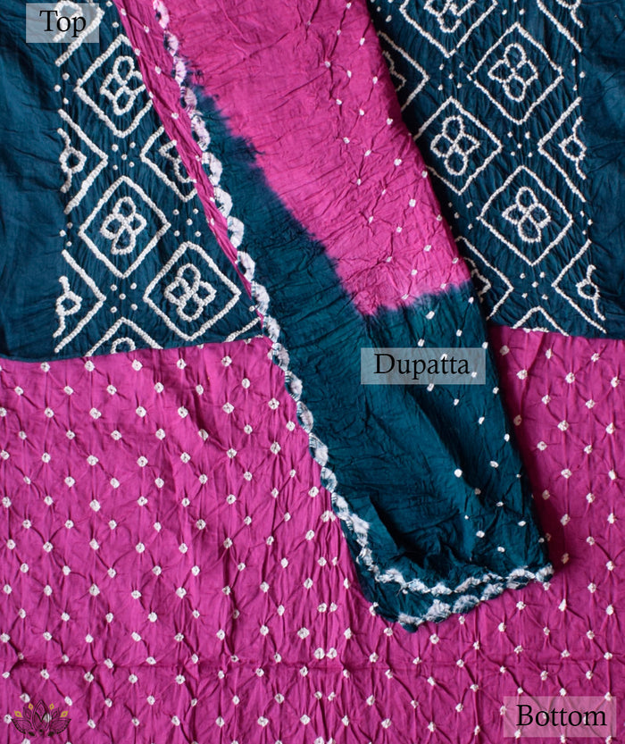 BANDHANI COTTON SUIT PIECE