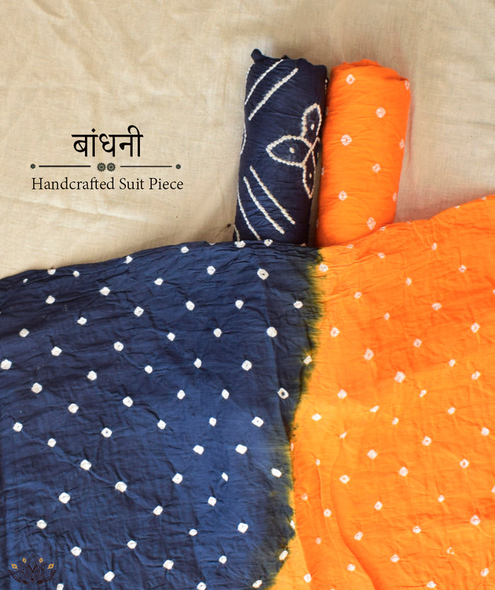 BANDHANI COTTON SUIT PIECE