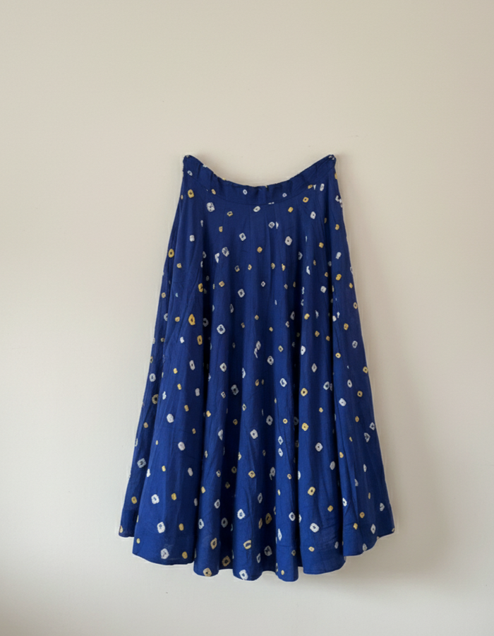 Bandhini Cotton Kali Skirt