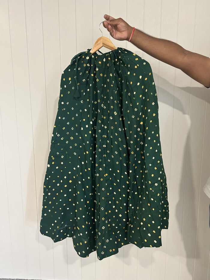 Bandhini Cotton Kali Skirt