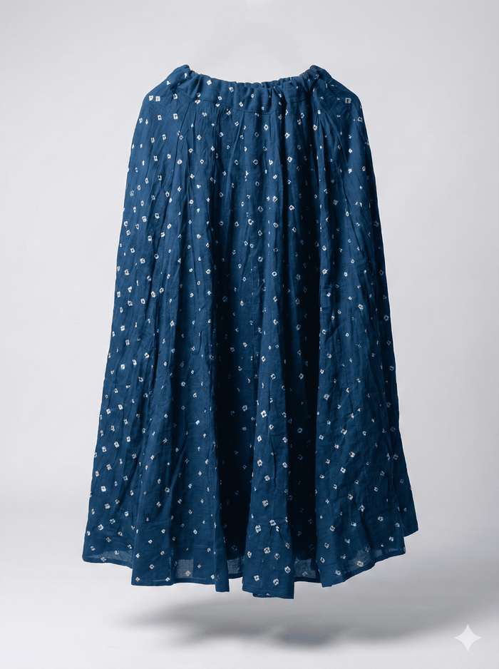 Bandhini Cotton Kali Skirt