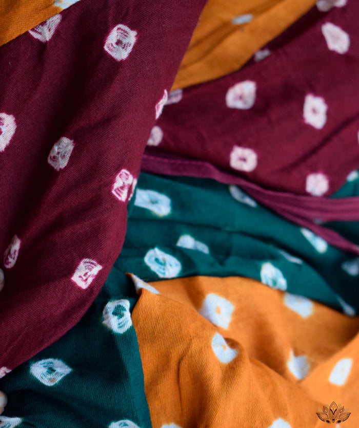 Bandhini Cotton Kali Skirt