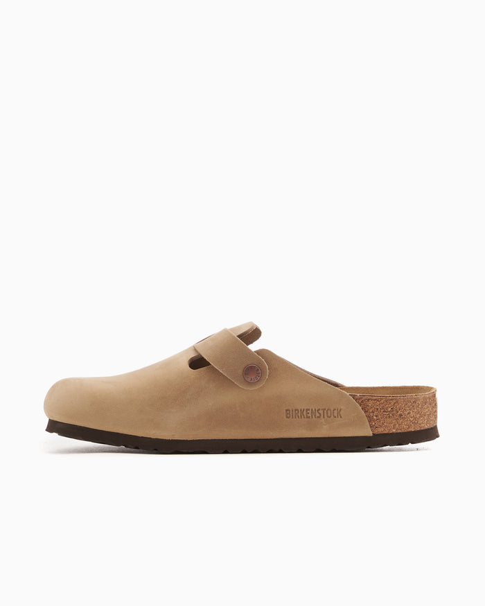 Clogs BIRKENSTOCK Boston Natural Leather Oiled Regular - 960811