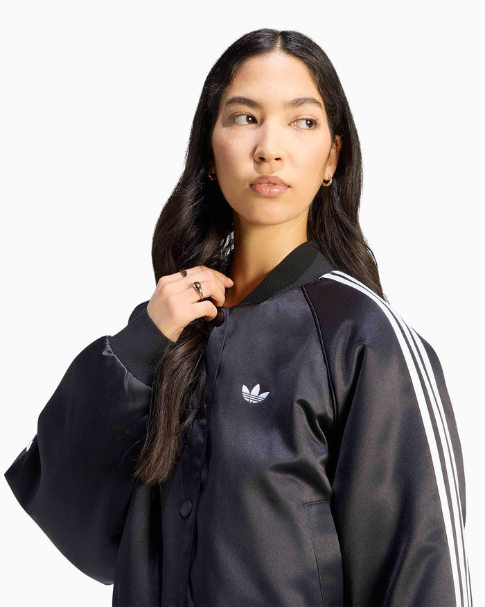 Jackets Coats adidas Originals Satin Logo Crop Women's Bomber - KT2648