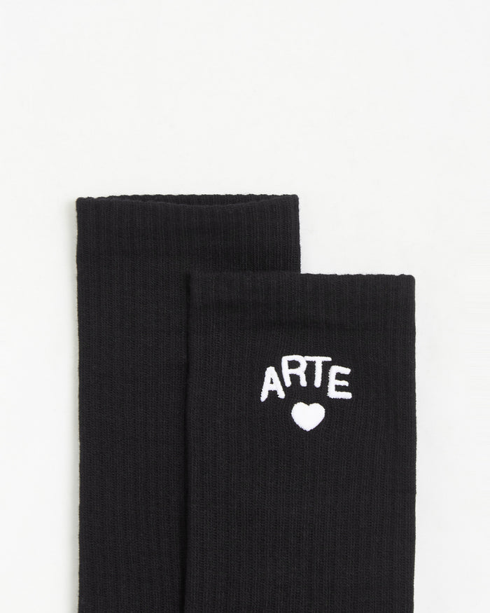 Socks Arte Antwerp Heart Socks - AW26-174M-Black