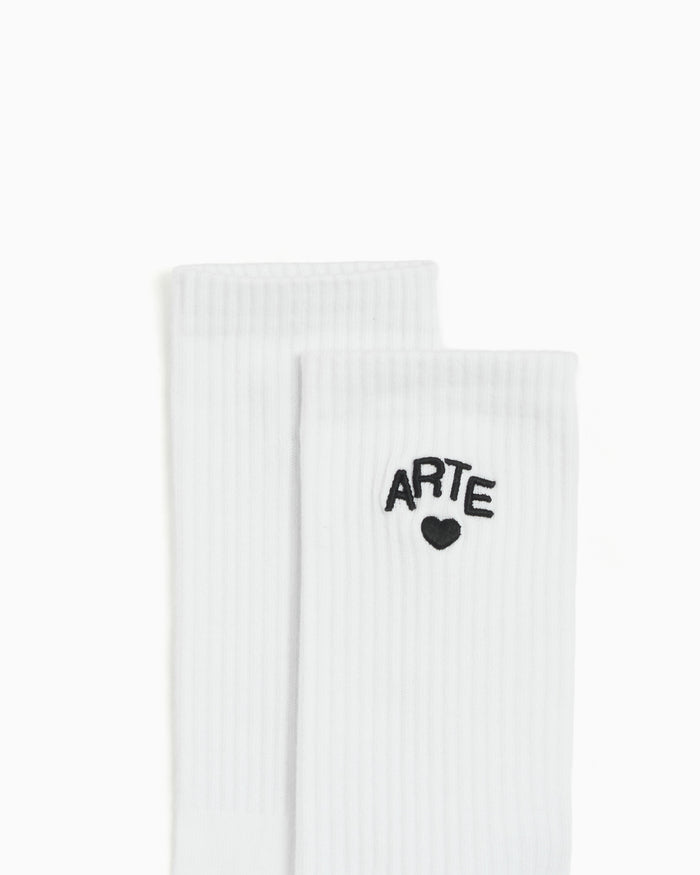 Socks Arte Antwerp Heart Socks - AW26-174M-White