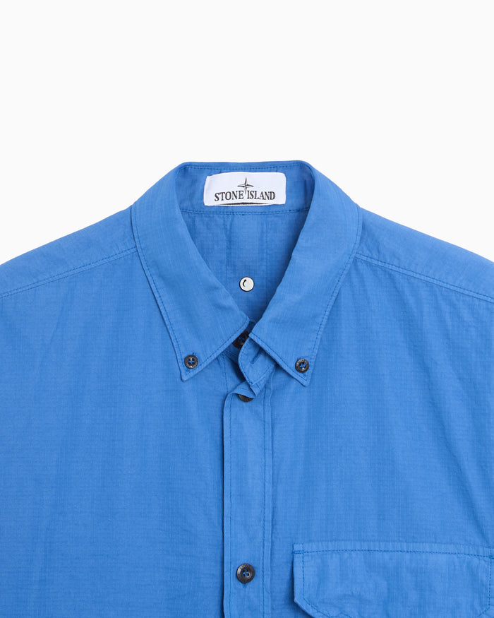 Shirts Stone Island Ripstop Embroidered Relaxed Men's Shirt - L1S151100028-V0022