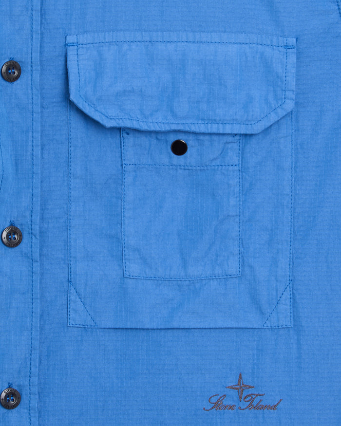 Shirts Stone Island Ripstop Embroidered Relaxed Men's Shirt - L1S151100028-V0022