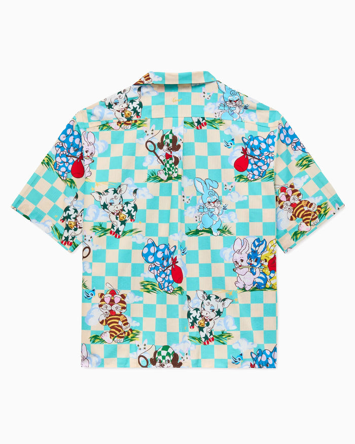 Shirts Kenzo "Cartoon" Graphic Short-Sleeved Relaxed Men's Shirt - FG55CH1359T2-60