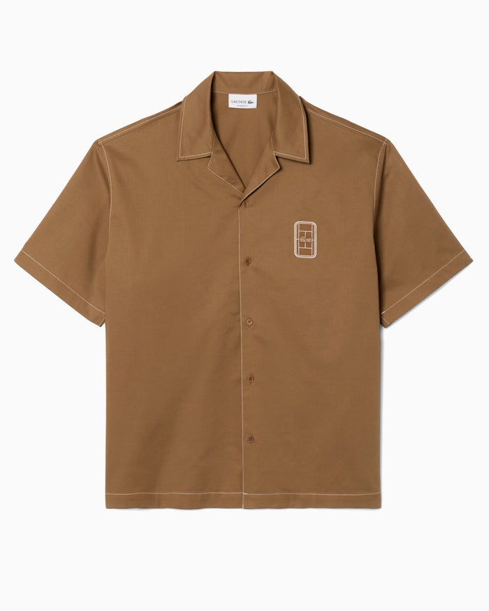 Shirts Lacoste Runway Logo Short-Sleeved Relaxed Men's Shirt - CH8448-00-SIX