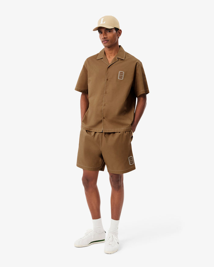 Shirts Lacoste Runway Logo Short-Sleeved Relaxed Men's Shirt - CH8448-00-SIX
