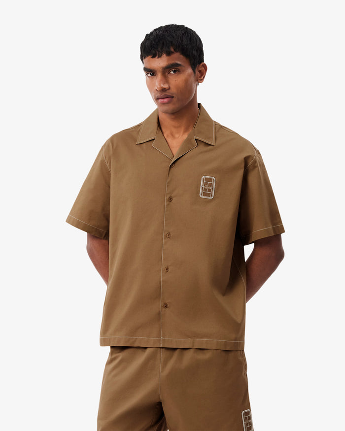 Shirts Lacoste Runway Logo Short-Sleeved Relaxed Men's Shirt - CH8448-00-SIX