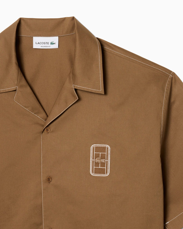 Shirts Lacoste Runway Logo Short-Sleeved Relaxed Men's Shirt - CH8448-00-SIX