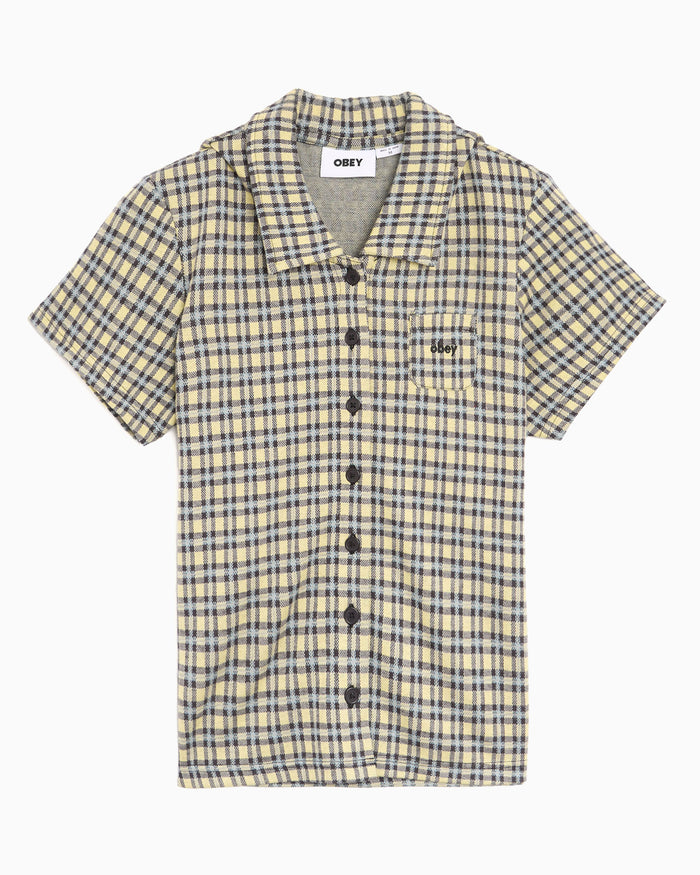 Shirts OBEY Clothing Lila Plaid Short-Sleeved Women's Shirt - 231090009-YWM
