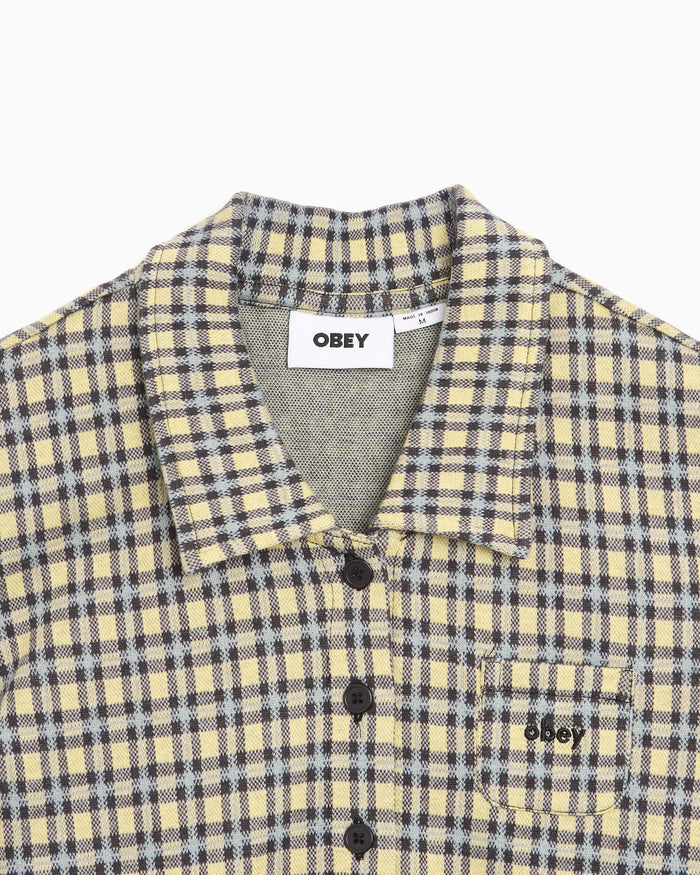 Shirts OBEY Clothing Lila Plaid Short-Sleeved Women's Shirt - 231090009-YWM