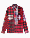 Shirts Needles 7 Cut Flannel Plaid Relaxed Men's Shirt - SX488-Assorted-L