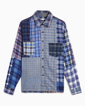Shirts Needles 7 Cut Flannel Plaid Relaxed Unisex Shirt - SX488-Assorted-M-1
