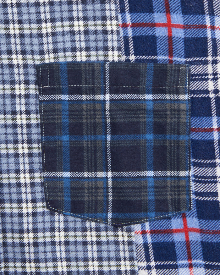 Shirts Needles 7 Cut Flannel Plaid Relaxed Unisex Shirt - SX488-Assorted-M-1