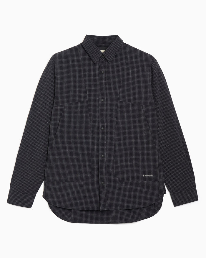 Shirts Snow Peak Kasuri Ripstop Plaid Relaxed Men's Shirt - 100261SH04-019