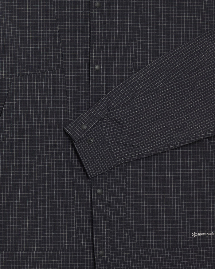 Shirts Snow Peak Kasuri Ripstop Plaid Relaxed Men's Shirt - 100261SH04-019