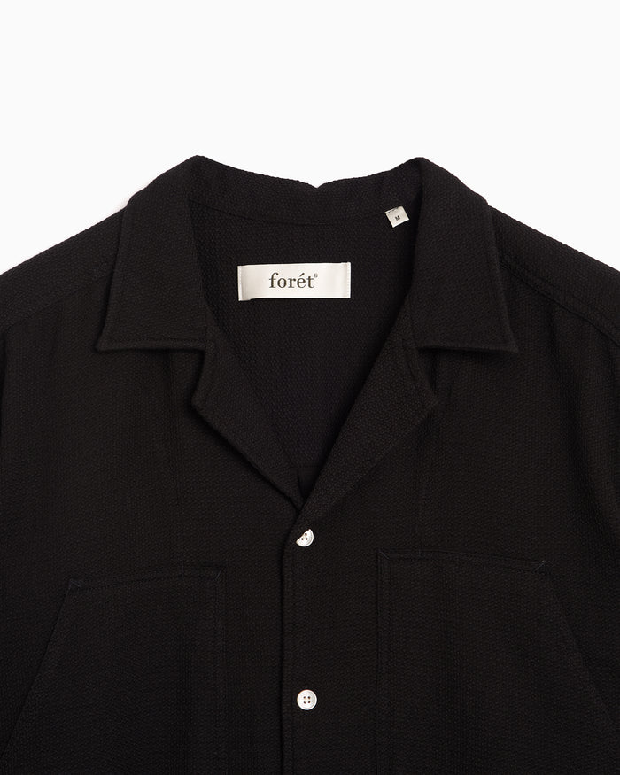 Shirts forét Lagoon Short-Sleeved Men's Shirt - F1032-BLACK