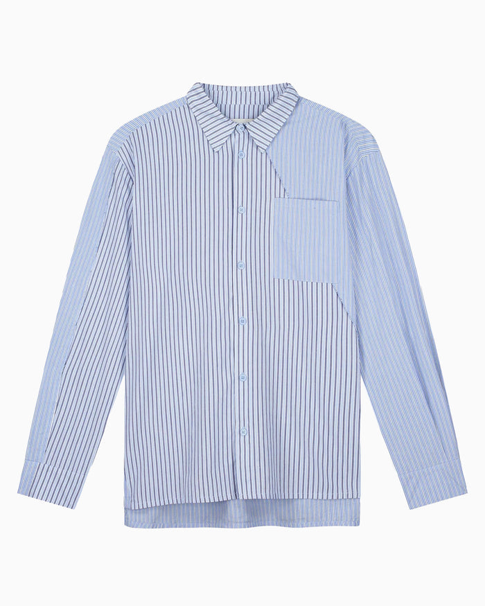 Shirts Arte Antwerp Assimetrical Striped Men's Shirt - SS26-185S-Striped