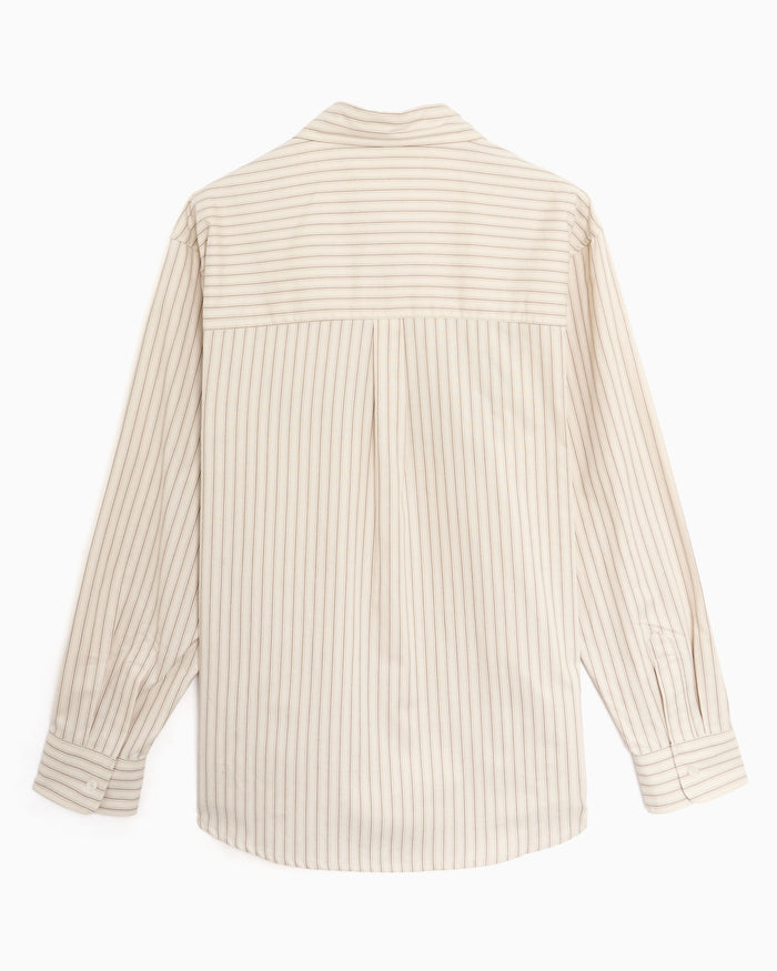 Shirts OBEY Clothing x Paraboot Bochy Embroidered Striped Men's Shirt - 181200440-BIR