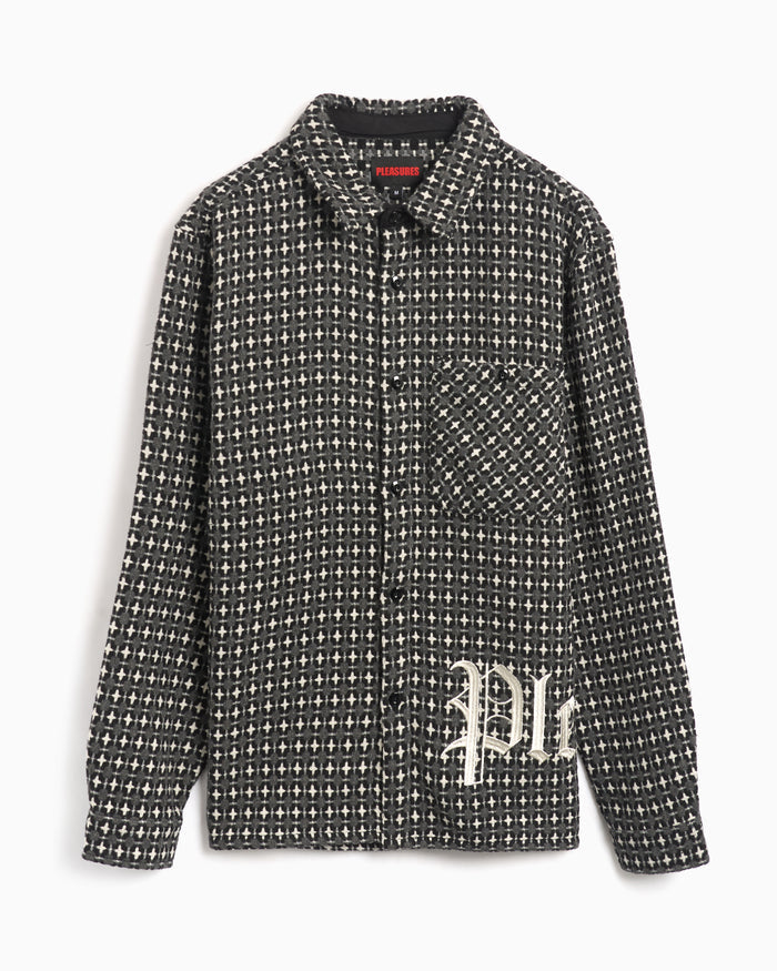 Shirts Pleasures Cross Men's Work Shirt Men's Shirt - P24F036-GREY