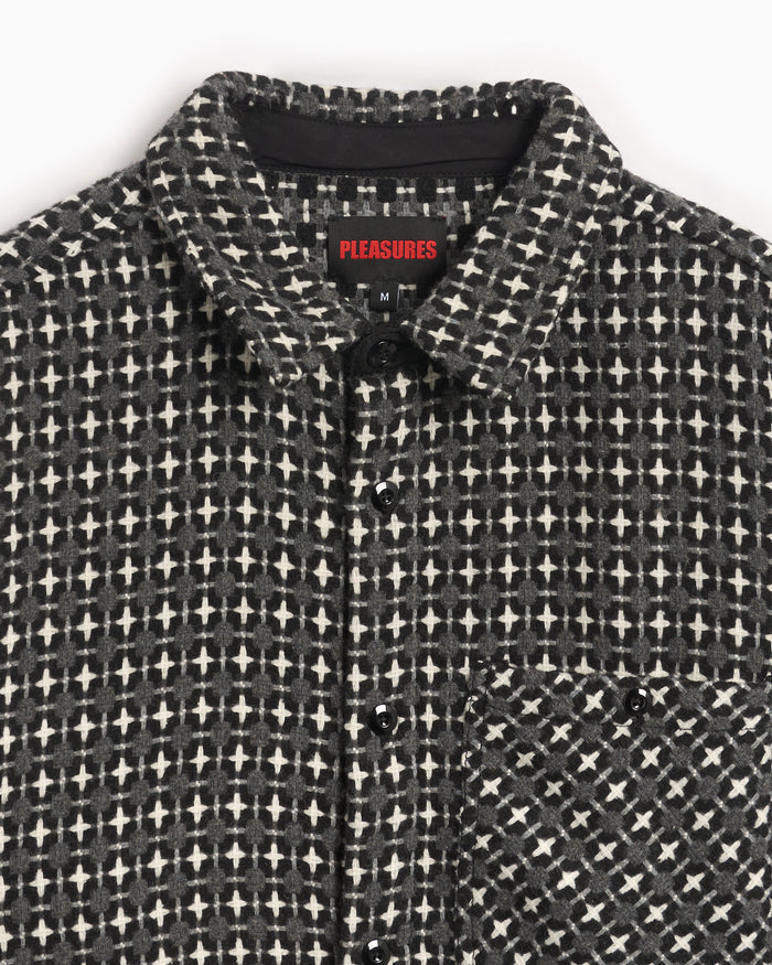 Shirts Pleasures Cross Men's Work Shirt Men's Shirt - P24F036-GREY