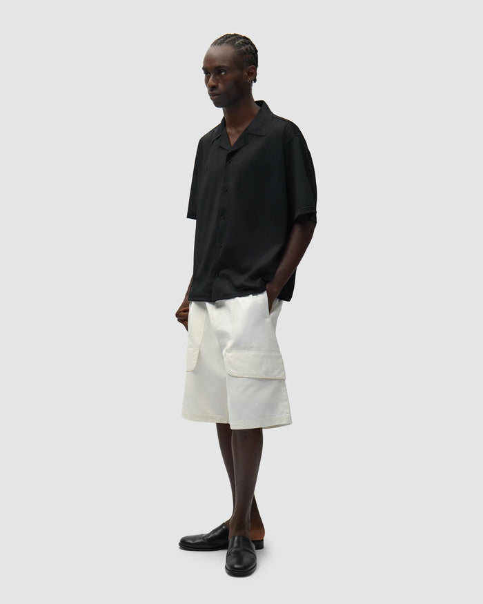 Shirts Arte Antwerp Mesh Short-Sleeved Relaxed Men's Shirt - SS26-004S-Black