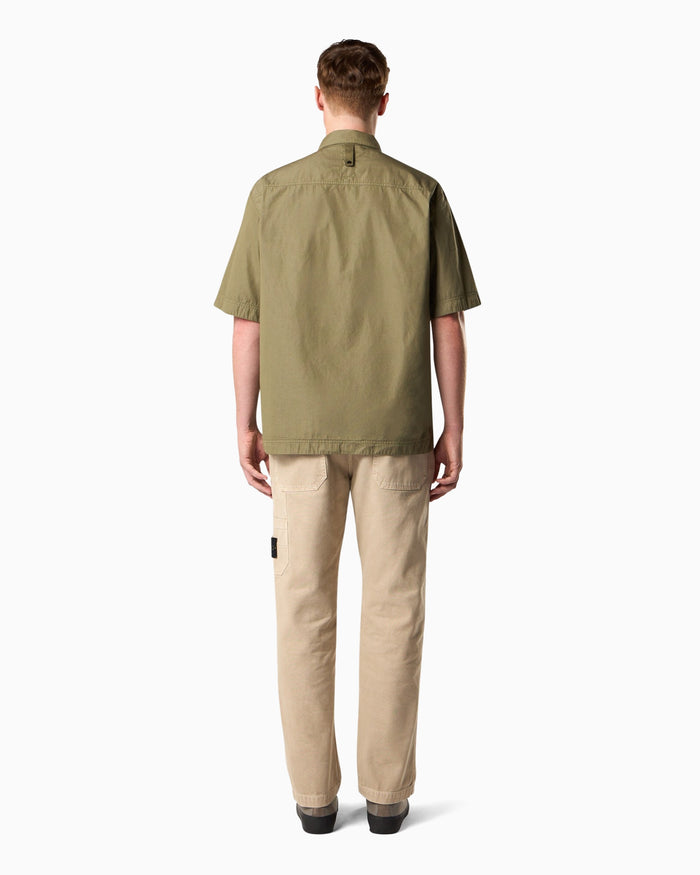 Shirts Stone Island Nylon Micro Ripstop Short-Sleeved Relaxed Men's Shirt - L1S151100026-V005G