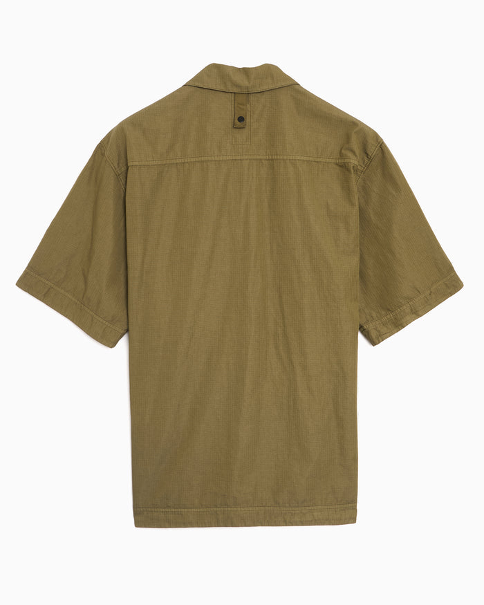 Shirts Stone Island Nylon Micro Ripstop Short-Sleeved Relaxed Men's Shirt - L1S151100026-V005G