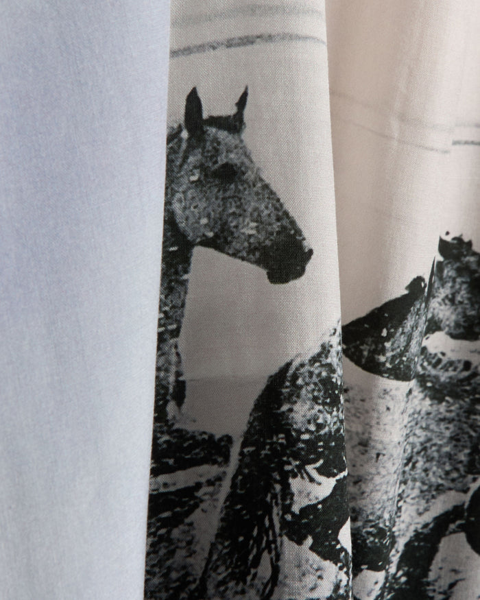Shirts Pleasures Stone Horse Men's Long Sleeve Shirt Relaxed Men's Shirt - P25SP022-BLUE