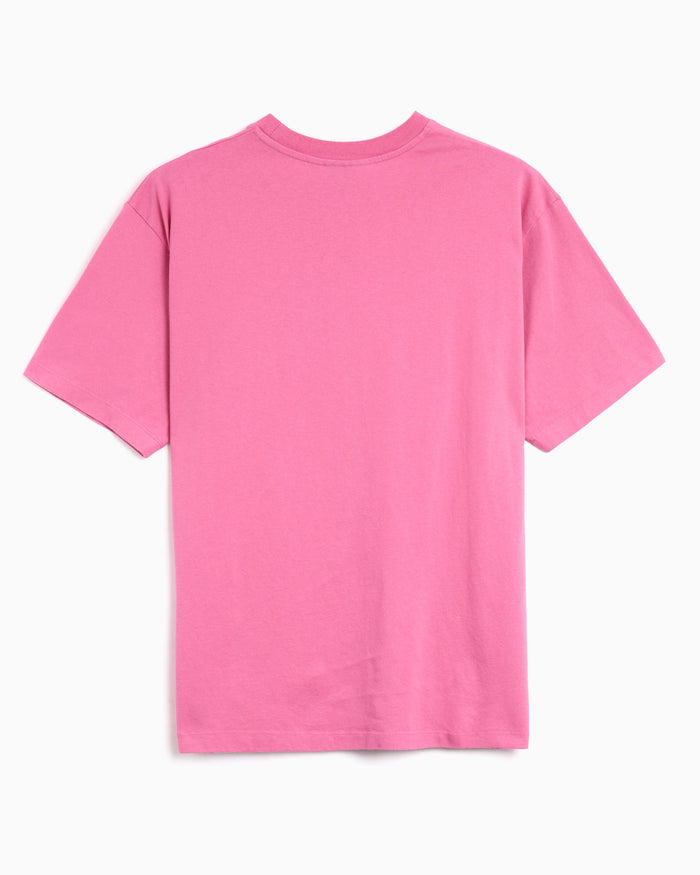 T-Shirts by Parra Yarn Bird Embroidered Boxy Men's T-Shirt - 55370-PINK