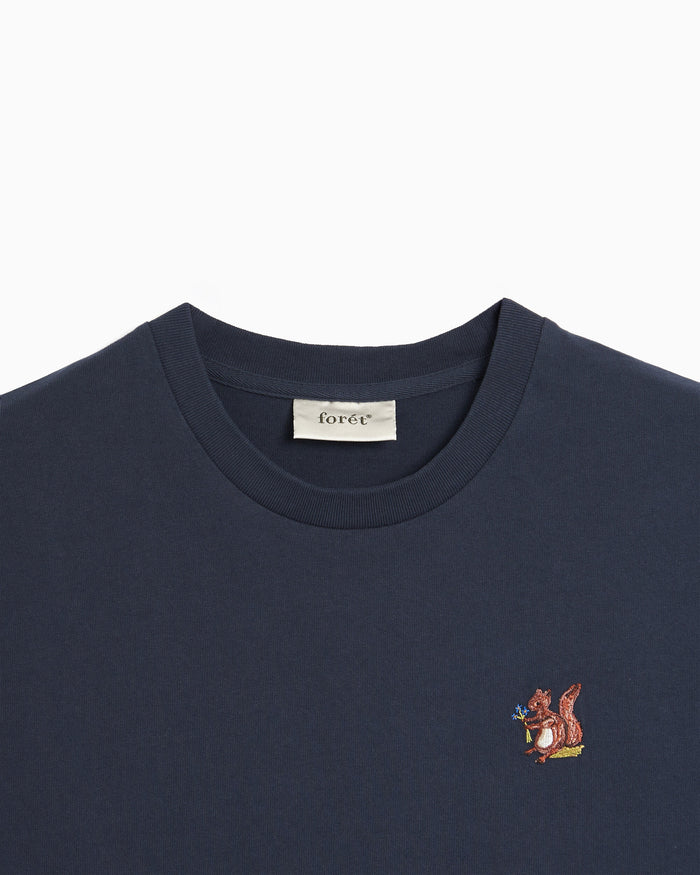 T-Shirts forét Acorn Embroidered Men's T-Shirt - F1462-NAVY