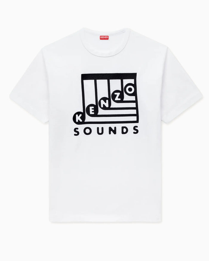 T-Shirts Kenzo Sounds Embroidered Men's T-Shirt - FG65TS2914SG-02