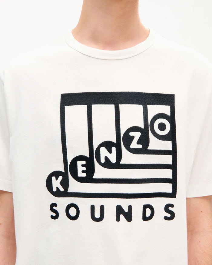 T-Shirts Kenzo Sounds Embroidered Men's T-Shirt - FG65TS2914SG-02