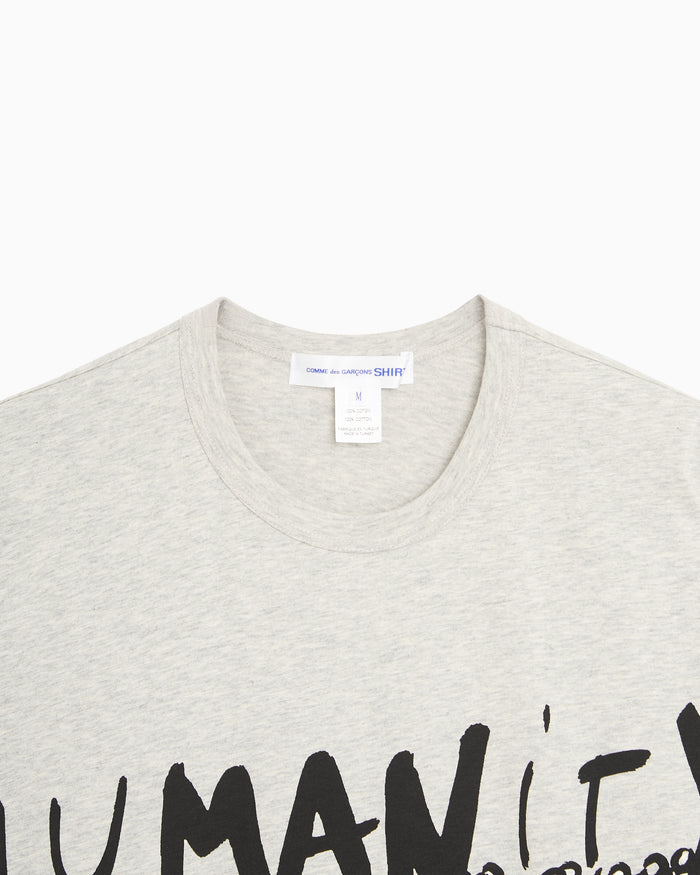 T-Shirts Comme Des Garçons Shirt x Dan Perjovschi "Humanity" Graphic Men's T-Shirt - FQ-T036-S26-1