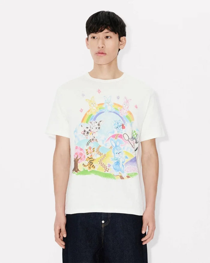 T-Shirts Kenzo "Cartoon" Graphic Men's T-Shirt - FG55TS2134SK-02